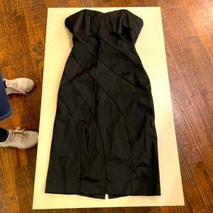 Bebe Sweetheart Neckline Strapless Black Dress Size M